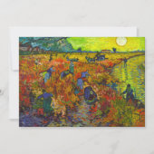 Rode wijngaard in Arles van Vincent van Gogh Bedankkaart (Voorkant)