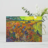 Rode wijngaard in Arles van Vincent van Gogh Bedankkaart (Staand voorkant)