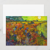 Rode wijngaard in Arles van Vincent van Gogh Bedankkaart (Voorkant / Achterkant)