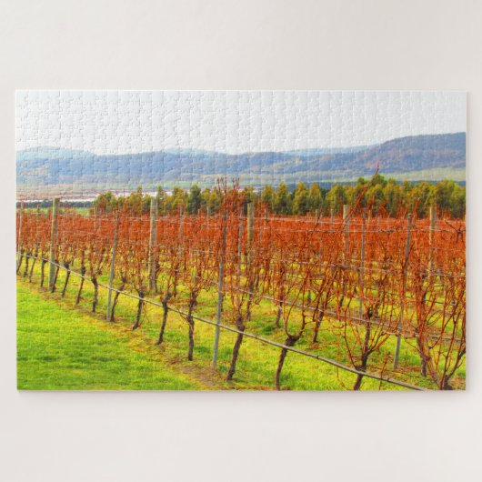 rode wijngaard legpuzzel (Horizontaal)