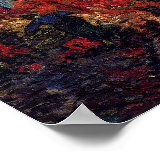 Rode wijngaarden poster (Hoek)