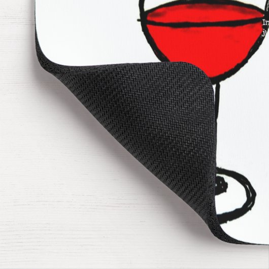 RODE WIJNGLASSEN MET FRANS ENGELS QUOTE MUISMAT (Hoek)