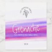 Rode wijnmakers aangepaste wijnetiketten wijn etiket (Enkel label)