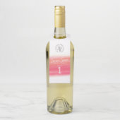 Rode wijnproeverij flesnummer labels (Op fles)