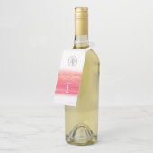 Rode wijnproeverij flesnummer labels (Schuin)