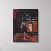 Rode wijnschilderij van Alfred Fox Canvas Afdruk (Voorkant)