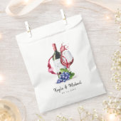 Rode wijnstijl Occassion Celebration Favor Bag Bedankzakje (Geknipt)