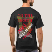 RODE WIJNSTRIJD CIRCUIT ZIN TEGEN PINOT NOIR T-SHIRT (Achterkant)