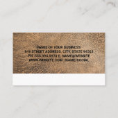 Rode wijnvlek met wijnglas Visitekaartje (Achterkant)