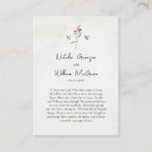 Rode Wildbloem Eenvoudig Orthodox Bruiloft Gebed K Plaatskaartje (Voorkant)