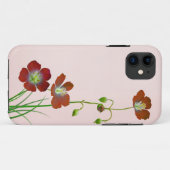 Rode wilde bloem Case-Mate iPhone case (Achterkant (horizontaal))