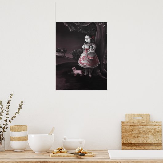 Rode wilde Poster (Keuken)