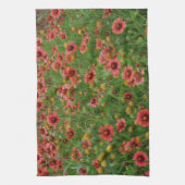 Rode Wildflowers Keukenhanddoek Rode bloemen (Verticaal)
