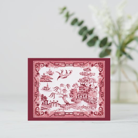  rode wilg briefkaart (Staand voorkant)