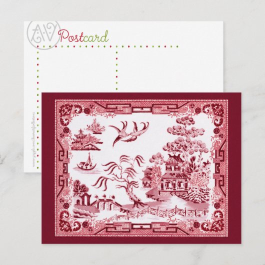  rode wilg briefkaart (Voorkant / Achterkant)