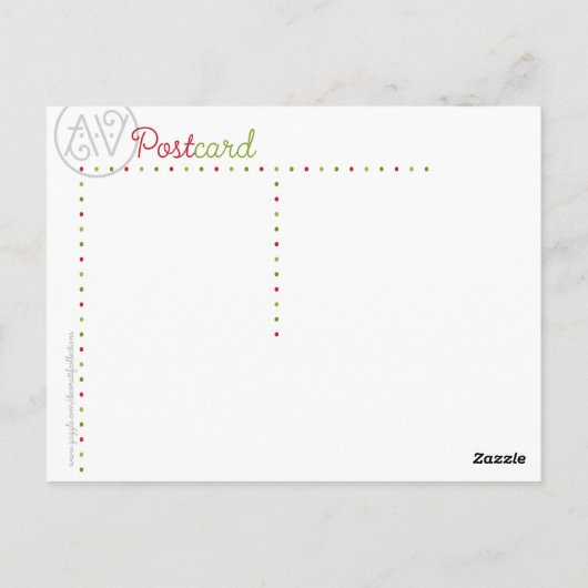 rode wilg briefkaart (Achterkant)