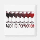 Rode wine Birthday Magneet (Voorkant)