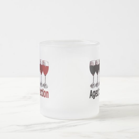 Rode wine Birthday Matglas Koffiemok (Center)