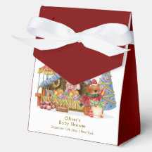 Rode Winter Boerenmarkt Teddybeer Babyshower 