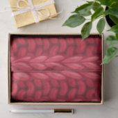 Rode Winter Breipat Wol Patroon Tissuepapier (Geschenk)