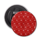 Rode winter button flesopener (Voorkant)