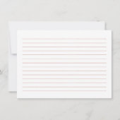 Rode Winter Kerst Vrijgezellenfeest Recept Kaart (Achterkant)