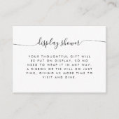 Rode Winter Kerstmis Elegante Kalligrafie Informatiekaartje (Voorkant)