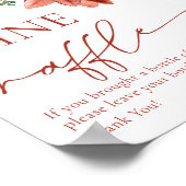 Rode Winter Wijn Raffle Vrijgezellenfeest Game Sig Poster (Hoek)