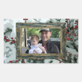 Rode Winterbessen Kerstvakantie Stickers