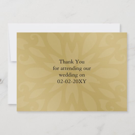 Rode winterbruiloft Dank je Kaart (Achterkant)