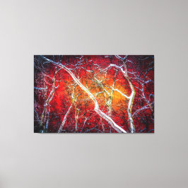 Rode winternacht canvas afdruk