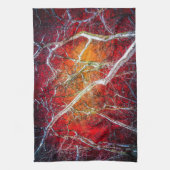Rode winternacht theedoek (Verticaal)