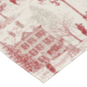  rode winterscène tafelkleed (Gekanteld)