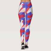 Rode Wit Blauwe Broek Leggings (Achterkant)