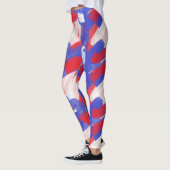Rode Wit Blauwe Broek Leggings (Links)