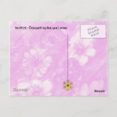 RODE WIT-KLEURSTROMEN IN BLAUW BRIEFKAART (Achterkant)