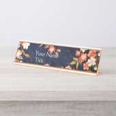 RODE WIT-SPRINGSTROMEN, DIEPBLAUWE VLOEISTOF BUREAU NAAMBORDJE (Voorkant)