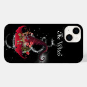  Rode Witches Pet Floral Black Case-Mate iPhone Case (Achterkant (horizontaal))