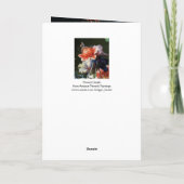 RODE WITTE ANEMONES, BUTTERFLY, TULIP-Valentijnsda Feestdagen Kaart (Achterkant)