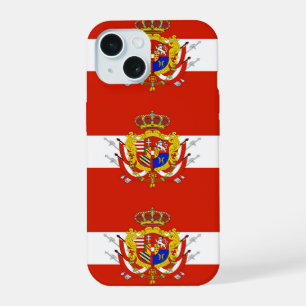 Rode Witte Banier Groothertogdom Toscane iPhone 15 Hoesje