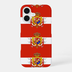 Rode Witte Banier Groothertogdom Toscane iPhone 16 Hoesje