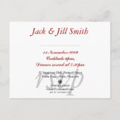 Rode Witte Batik Cocktail Feest Uitnodigingskaart Uitnodiging Briefkaart (Achterkant)