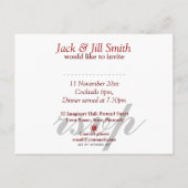 Rode Witte Batik Spirit Cocktailparty Uitnodiging Briefkaart (Achterkant)