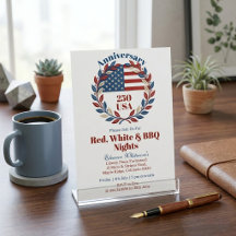 Rode Witte BBQ Nights 250e Amerikaans Jubileum Kra