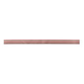 Rode, witte, beige en zwarte strepen satijnen lint (Voorkant)