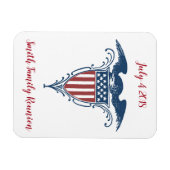  rode witte blauwe Amerikaanse adelaar sterren Magneet (Horizontaal)