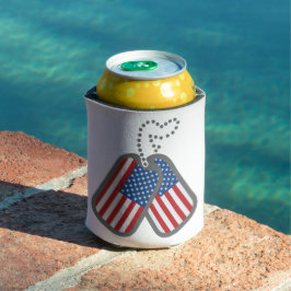 RODE WITTE BLAUWE AMERIKAANSE VLAG HONDENPENNINGEN BLIKJESKOELER