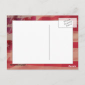 Rode, witte & blauwe appeltaart briefkaart (Achterkant)