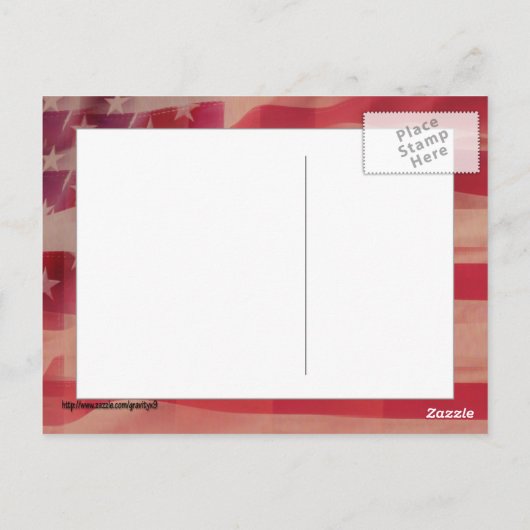 Rode, witte & blauwe appeltaart briefkaart (Achterkant)