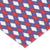 Rode, witte, blauwe Argyle 2-52x70 KATOENTABLETTE Tafelkleed (Gekanteld)